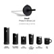 Náhradní víčko Hydro Flask  SMALL PRESS-IN STRAW LID BLACK - thumb (1)