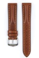 Řemínek Hirsch Lucca - zlatohnědý - 22 mm - L – Standardní délka (doporučujeme) - 20 mm - Stříbrná - thumb (1)