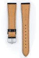 Řemínek Hirsch Siena - černý - 19 mm - L – Standardní délka (doporučujeme) - 16 mm - Stříbrná - thumb (3)