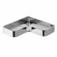 GEDY A98313 Il Giglio rohová police do sprchy, 25,5 x 4,2 x 25,5 cm, chrom - thumb (0)