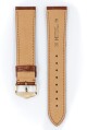 Řemínek Hirsch Genuine 1 alligator - zlatohnědý, mat - M - řemínek 16 mm (spona 14 mm) - thumb (2)