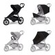 Sportovní kočárek Thule Urban Glide 3 Black + madlo + pláštěnka + moskytiéra - thumb (0)