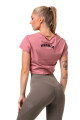 Dámské tričko Nebbia  Fit & Sporty crop top old rose L - thumb (2)