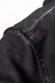 Pánská mikina Nebbia  Washed-off Zip Up Hoodie GYM BRO Black M - thumb (3)