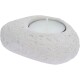 Sada betonových svícnů Stone hnědá, 8,5 x 3,5 x 7 cm, 3 ks - thumb (0)