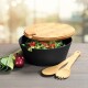 Kesper 92524 Mísa na salát s příborem a víkem, černá, pr. 26 cm - thumb (1)