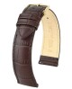 Řemínek Hirsch Duke - hnědý - 24 mm - M – Střední délka - 22 mm - Stříbrná - thumb (1)