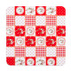 Korkové prostírání Country red, 10 x 10 cm, sada 4 ks - thumb (0)