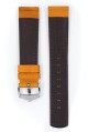 Řemínek Hirsch Mariner - zlatohnědý - 22 mm - L – Standardní délka (doporučujeme) - 20 mm - Stříbrná - thumb (2)