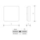 Panlux Přisazené LED svítidlo Verona Square bílá, 28,3 x 28,3 cm, IP54 - thumb (5)