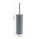 GEDY SH3308 Sharon WC štětka na postavení, šedá - thumb (2)