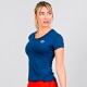 Dámské tričko BIDI BADU  Anni Burnout Tech Tee Dark Blue M - thumb (1)
