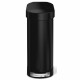 Simplehuman Oválný pedálový koš s nerezovým rámečkem Slim 45 l, černá - thumb (1)