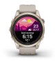 Garmin Fēnix 7S Pro Sapphire Solar Edition Soft Gold s koženým řemínkem Limestone - 010-02776-30 - thumb (6)