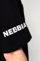 Pánské tričko Nebbia  Heavyweight Cotton Oversized T-shirt GRIND Black XL - thumb (4)