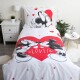 Jerry Fabrics Dětské bavlněné povlečení Mickey and Minnie Love 05, 140 x 200 cm, 70 x 90 cm - thumb (1)