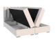 FDM Manželská postel LINCOLN Boxspring | krémová 180 x 200 cm - thumb (3)