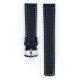 Řemínek Hirsch Carbon - modrý - 22 mm - L – Standardní délka (doporučujeme) - 20 mm - Stříbrná - thumb (1)