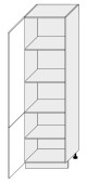 ArtExt Kuchyňská skříňka vysoká SILVER | D14DP 60 207 Barva korpusu: Dub artisan - thumb (19)