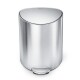 Simplehuman Pedálový odpadkový koš 6 l, půlkulatý, matná nerez ocel, plast - thumb (2)