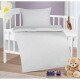 Bellatex Dětský set polštáře a přikrývky Kostička šedá, 75 x 100 cm, 42 x 32 cm - thumb (0)