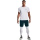 Pánské legíny Under Armour HeatGear Leggings White L - thumb (3)