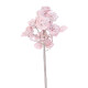 Umělá větvička Růže s glitrem růžová, 39 cm - thumb (0)