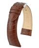 Řemínek Hirsch Aristocrat - hnědý - 22 mm - L – Standardní délka (doporučujeme) - 18 mm - Stříbrná - thumb (0)