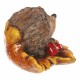 Ježek s červenými bobulemi na listu, keramika, 10 x 15 x 8 cm - thumb (4)
