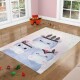 Bellatex Dětský koberec Hrošík fialová, 100 x 150 cm - thumb (1)