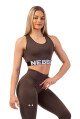 Dámská podprsenka Nebbia  Medium Impact Cross Back Sports Bra 410 brown M - thumb (4)