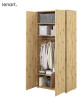 Dig-net nábytek Šatní skříň Lenart BED CONCEPT BC-20 | dub artisan - thumb (1)