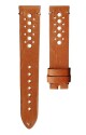 Kožený řemínek Biatec | Zlatohnědý Racing - 20 mm - Stříbrná - thumb (3)