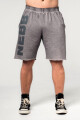 Pánské šortky Nebbia  Washed-off Gym Sweatshorts NO BS Light Grey M - thumb (0)