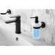 SAPHO XB100 X-Round black dávkovač mýdla, mléčné sklo/černá, 230 ml - thumb (1)
