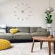 VLAHA VCT1041 dubové samolepicí hodiny Minimal stříbrná, pr. 80 cm - thumb (1)