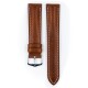 Řemínek Hirsch Boston - zlatohnědý - 22 mm - L – Standardní délka (doporučujeme) - 20 mm - Stříbrná - thumb (1)