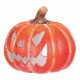 Svícen Dýně s obličejem velká oranžová, keramika, pr. 14 cm - thumb (1)