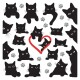 Samolepící dekorace Cats, 30 x 30 cm - thumb (0)