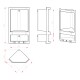 GEDY 8079 Junior dvoupatrová rohová polička, 18,9 x 38,5 x 13,9 cm, termoplast, bílá - thumb (1)