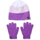 Under Armour Girls Beanie Glove Combo Fialová / Bílá - thumb (0)