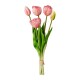 Umělý svazek Tulipánů růžová, 39 cm - thumb (0)