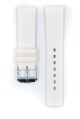 Řemínek Hirsch Pure - bílý - 18 mm - M – Střední délka - 16 mm - Stříbrná - thumb (1)