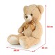 Rappa Velký plyšový medvěd Ron světle hnědý s visačkou, 78 cm - thumb (2)