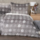 4Home Vánoční povlečení mikroflanel Christmas time šedá, 140 x 220 cm, 70 x 90 cm - thumb (2)