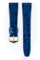 Řemínek Hirsch Prestige Crocodile - královská modrá - 16 mm - L – Standardní délka (doporučujeme) - 14 mm - Zlatá - thumb (1)