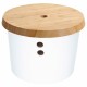 Kesper 32622 Skladovací dóza plast/bambus, bílá, pr. 21 cm - thumb (0)