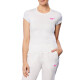 Dámské tričko Mizuno  Charge Printed Tee  White  M - thumb (2)