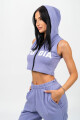 Dámská mikina Nebbia MUSCLE MOMMY Sleeveless Zip-Up Hoodie purple L - thumb (0)
