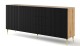 ARTBm Komoda RAVENNA B 3D3S 200 | dub artisan / černá matná Provedení: Dub artisan / černý mat / zlaté nohy - thumb (0)